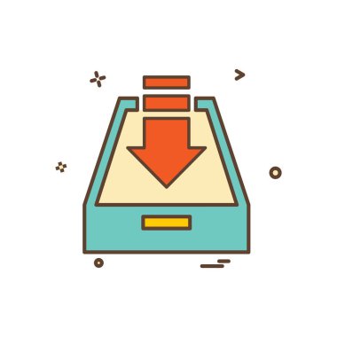 Dropbox simge tasarlamak vektör