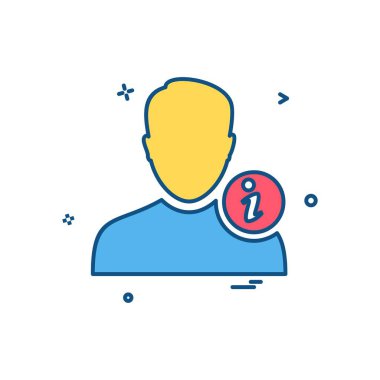 Avatar erkek simge tasarım vektörü