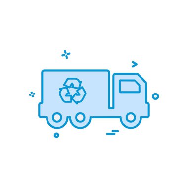 Kamyon simgesi tasarım vektörü