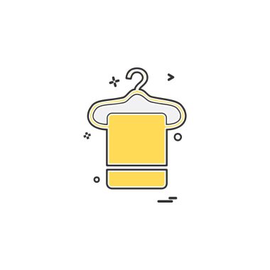 Havlu simgesi tasarım vektörü