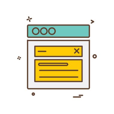 Web düzeni simge tasarım vektörü