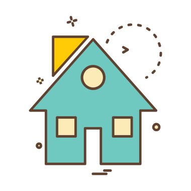 Emlak simge tasarlamak vektör