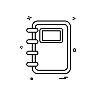 Belge simgesi tasarım vektörü