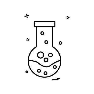 Beaker ikon tasarım vektörü