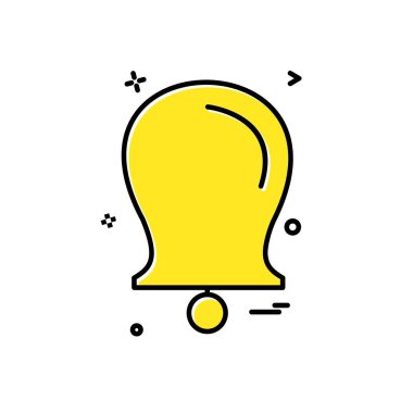 Çan simgesi tasarım vektörü