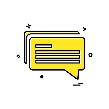 Sohbet simgesi tasarım vektörü