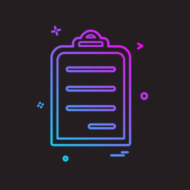 Pano simgesi tasarım, renkli vektör çizim