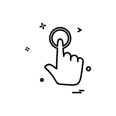 El simgesi tasarım, renkli vektör çizim