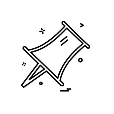 PIN düz simge vektör çizim 