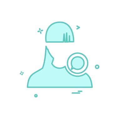 Avatar simge tasarım vektörü