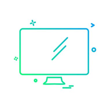 Bilgisayar simgesi tasarım vektörü