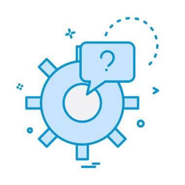 Vites simgesi tasarım vektörü