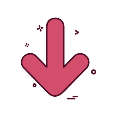 Ok simgesi tasarım vektörü