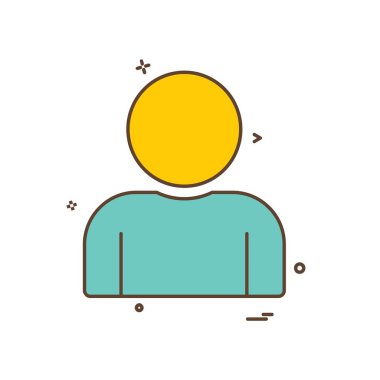 Avatar simge tasarım vektörü