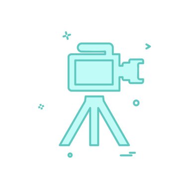 Kamera simgesi tasarım vektörü