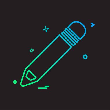 Kalem simgesi tasarım vektörü