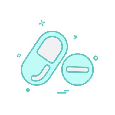 Tıbbi simge tasarım, renkli vektör çizim