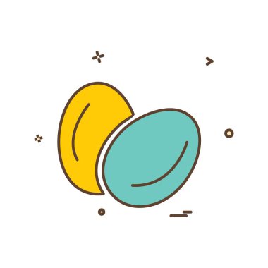 Gıda simgesi tasarım vektörü