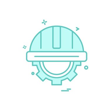 kask dişli simge tasarlamak vektör 