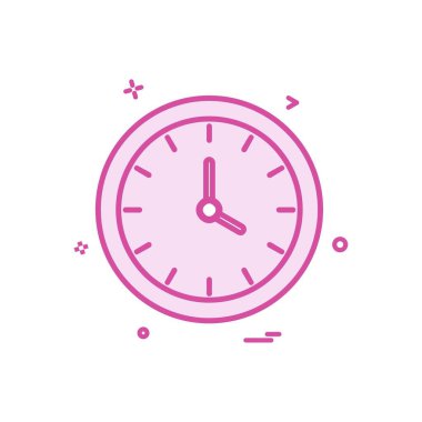 saat saat simge vektör tasarımı izle