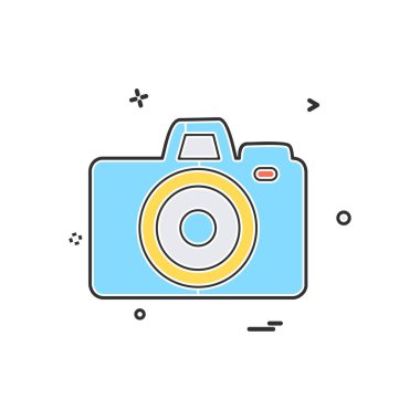 Kamera simgesi tasarım vektörü