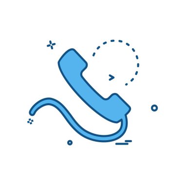 Telefon simgesi tasarım vektörü