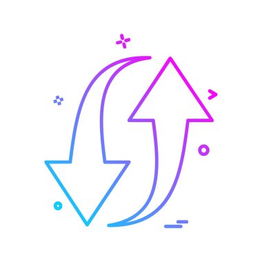 Ok simgesi tasarım vektörü