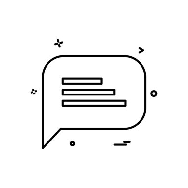  SMS sohbet simge vektör tasarımı