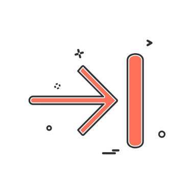 Sağ ok simge tasarlamak vektör