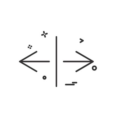 Ok simgesi tasarım vektörü