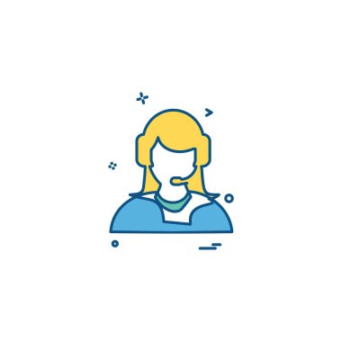 Çalışan simgesi tasarım vektörü 