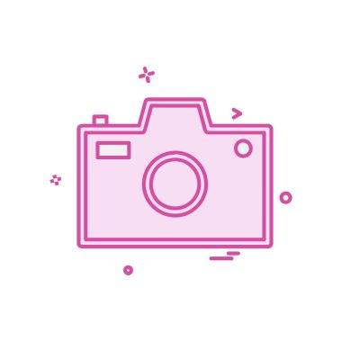 Kamera simgesi tasarım vektörü