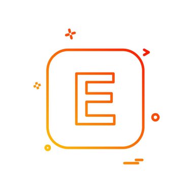 İngilizce alfabe simge tasarlamak vektör 