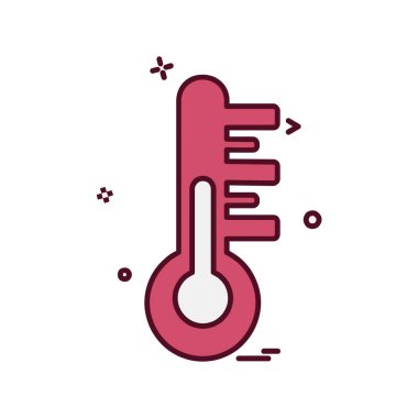 Sıcaklık simgesi tasarım vektörü