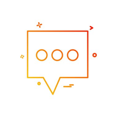 Sohbet simgesi tasarım vektörü