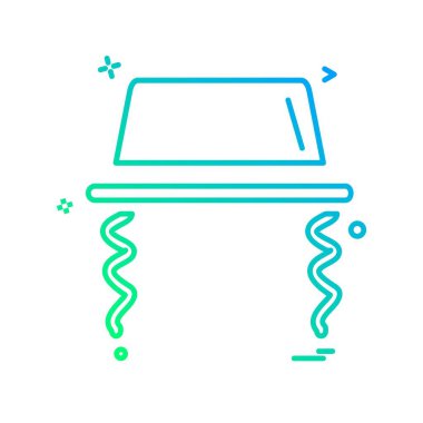 Şapka simgesi tasarım vektörü