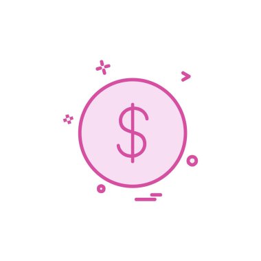 Doları simge tasarlamak vektör 