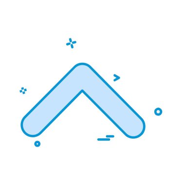 Yukarı ok simgesi tasarım vektörü