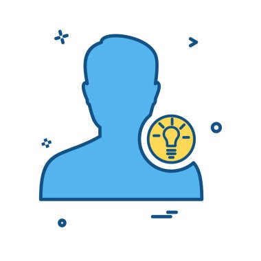 Avatar erkek simge tasarım vektörü