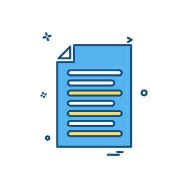 dosya belge liste simge vektör tasarımı