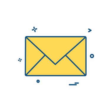 İleti simge tasarlamak vektör