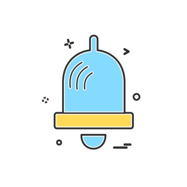 Çan simgesi tasarım vektörü