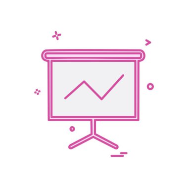 Sunu simgesi tasarım, renkli vektör çizim