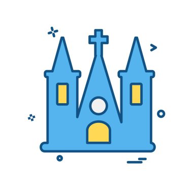 Kilise simge tasarlamak vektör
