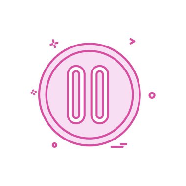 Kullanıcı arayüzü düğmesi simge tasarım vektörü