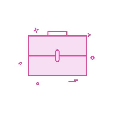 Evrak Çantası'nı simge tasarlamak vektör 