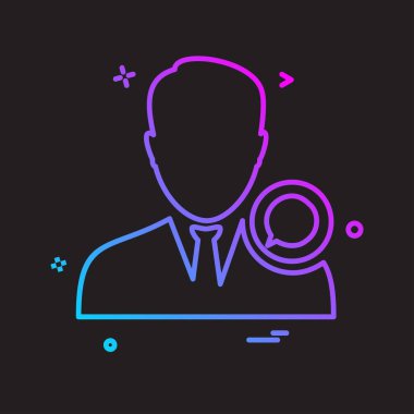 Avatar erkek simge tasarım vektörü