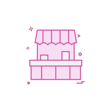 Dükkanı simge tasarlamak vektör