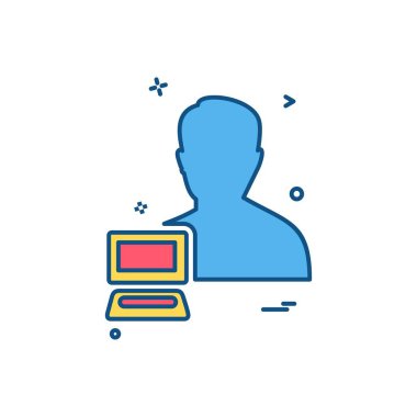 Avatar simge tasarlamak vektör