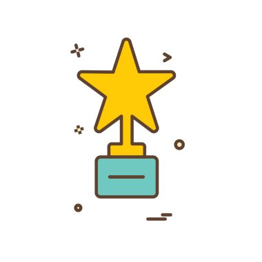 Yıldız simgesi tasarım vektörü